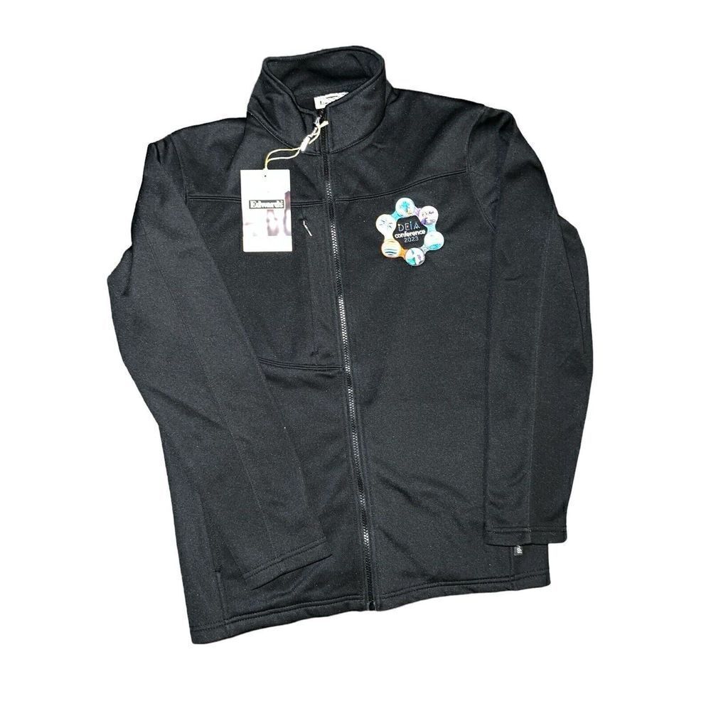 Edward’s Women’s Performance Tek Jacket Size Large Blue Zip With Conference Logo